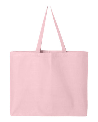 Pretreated Q-Tees Q600 25L Jumbo Tote - Light Pink