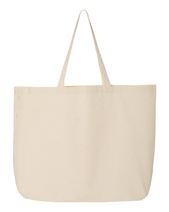 Pretreated Q-Tees Q600 25L Jumbo Tote - Natural