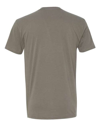Pretreated Next Level 6410 Unisex Sueded Tee - Warm Grey - Back