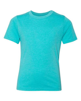 Pretreated Next Level 3312 Youth CVC Tee - Tahiti Blue