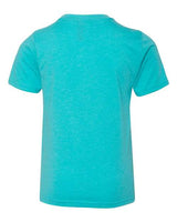 Pretreated Next Level 3312 Youth CVC Tee - Tahiti Blue - Back