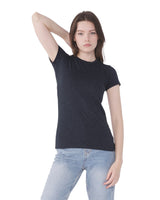 Pretreated BELLA+CANVAS 6400CVC Women's Relaxed CVC Jersey Tee - Heather Navy