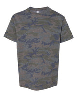 Pretreated LAT 6101 Youth Fine Jersey Tee - Vintage Camo