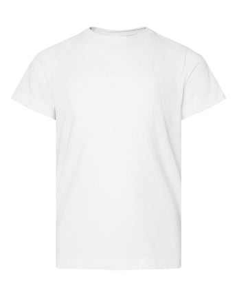 Pretreated LAT 6101 Youth Fine Jersey Tee - Blended White