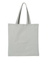 Pretreated Q-Tees QTB Economical Tote - Grey