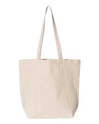 Pretreated Liberty Bags 8866 Large Canvas Tote - Natural - Back