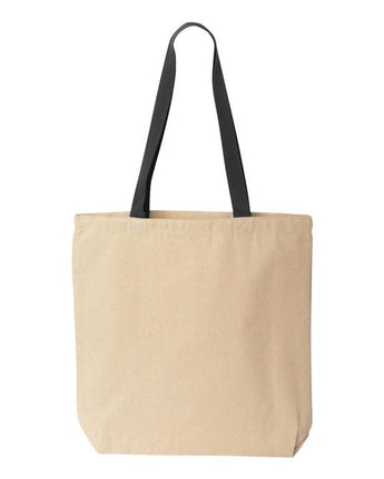 Pretreated Liberty Bags 8868 Natural Tote with Contrast-Color Handles - Lifestyle