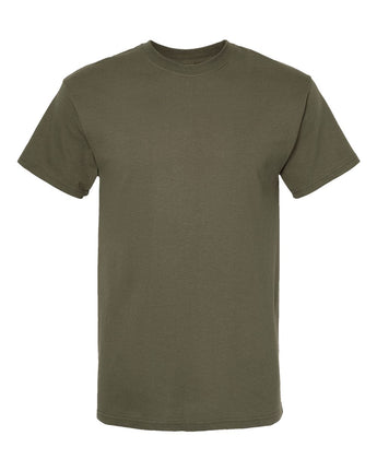 Pretreated M&O 4800 Gold Soft Touch T-Shirt - Military Green