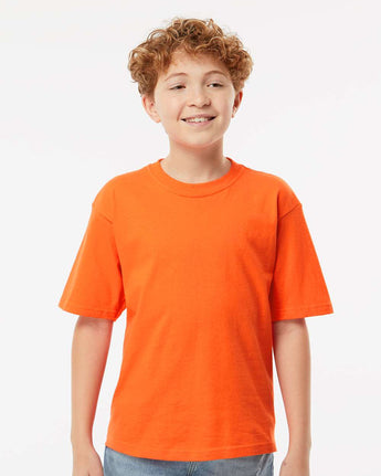 Pretreated M&O 4850 Youth Gold Soft Touch T-Shirt - Orange