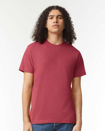 Pretreated American Apparel 2001CVC Unisex CVC Tee - Heather Cardinal