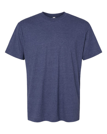 Pretreated American Apparel 2001CVC Unisex CVC Tee - Heather Indigo