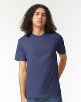 Pretreated American Apparel 2001CVC Unisex CVC Tee - Heather Indigo