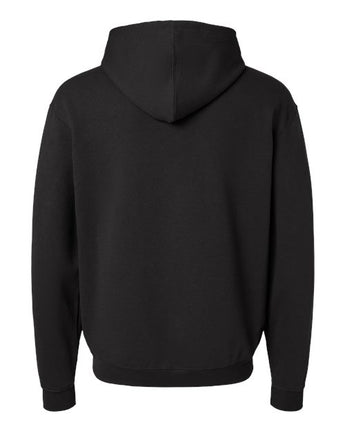 Pretreated M&O 7800 Unisex ACE Fleece Hooded Sweatshirt - Black - Back
