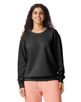 Pretreated Comfort Colors 1466 Lightweight Adult Crewneck Sweatshirt - Black