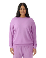 Pretreated Comfort Colors 1466 Lightweight Adult Crewneck Sweatshirt - Neon Violet