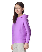 Pretreated Comfort Colors 1467Y Lightweight Youth Hooded Sweatshirt - Neon Violet - Side