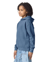 Pretreated Comfort Colors 1467Y Lightweight Youth Hooded Sweatshirt - Blue Jean - Side