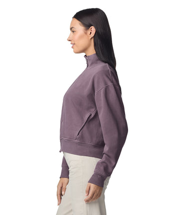 Pretreated Comfort Colors 1570L Women's Full Zip Jacket - Dusk - Side