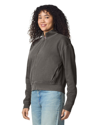Pretreated Comfort Colors 1570L Women's Full Zip Jacket - Pepper - Side