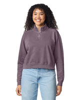 Pretreated Comfort Colors 1580L Women's Mid-Length 1/4 Zip Sweatshirt - Dusk