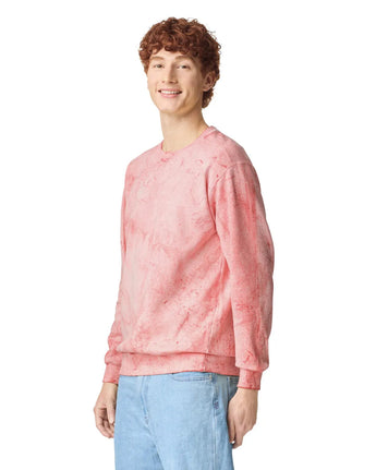 Pretreated Comfort Colors 1545 Color Blast Adult Crewneck Sweatshirt - Clay - Side
