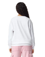 Pretreated Comfort Colors 1566 Adult Crewneck Sweatshirt - White - Back