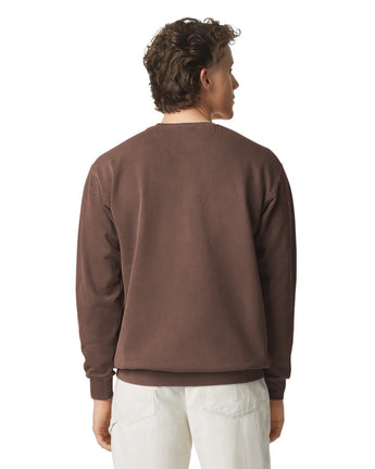 Pretreated Comfort Colors 1566 Adult Crewneck Sweatshirt - Espresso - Back