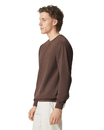 Pretreated Comfort Colors 1566 Adult Crewneck Sweatshirt - Espresso - Side