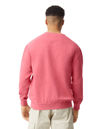 Pretreated Comfort Colors 1566 Adult Crewneck Sweatshirt - Watermelon - Back