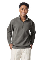 Pretreated Comfort Colors 1580 Adult 1/4 Zip Sweatshirt - Grey