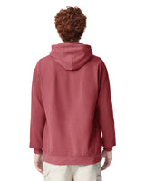 Pretreated Comfort Colors 1567 Adult Hooded Sweatshirt - Crimson - Back