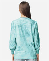 Pretreated Comfort Colors 6045 Unisex Colorblast Long Sleeve T-Shirt - Seaglass - Back