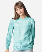 Pretreated Comfort Colors 6045 Unisex Colorblast Long Sleeve T-Shirt - Seaglass