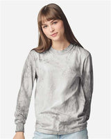 Pretreated Comfort Colors 6045 Unisex Colorblast Long Sleeve T-Shirt - Smoke