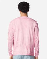 Pretreated Comfort Colors 6045 Unisex Colorblast Long Sleeve T-Shirt - Hibiscus - Back