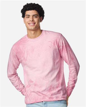 Pretreated Comfort Colors 6045 Unisex Colorblast Long Sleeve T-Shirt - Hibiscus