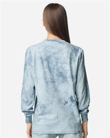 Pretreated Comfort Colors 6045 Unisex Colorblast Long Sleeve T-Shirt - Ocean - Back