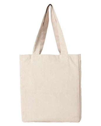 Pretreated econscious EC8205 Reclaimist Fiber Everywhere Tote - Natural - Back