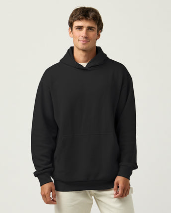 Pretreated Enza 30179 Adult Classic Fleece Hoodie - Black