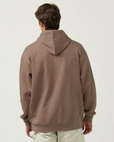 Pretreated Enza 30179 Adult Classic Fleece Hoodie - Brown Sugar - Back