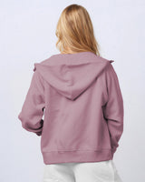 Pretreated Enza 30579 Ladies Relaxed Full Zip Hoodie - Lavender Haze - Back