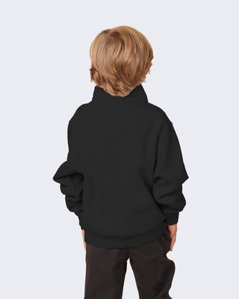 Pretreated Enza 31679 Youth Quarter Zip - Black - Back