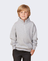 Pretreated Enza 31679 Youth Quarter Zip - Athletic Heather