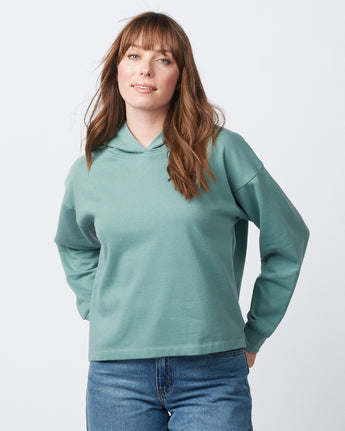 Pretreated Enza 40579 Ladies Boxy Beach Fleece Hoodie