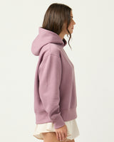 Pretreated Enza 42779 Ladies Midi Length Pullover Hoodie - Lavender Haze - Side