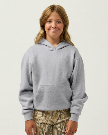 Pretreated Enza 90179 Youth Classic Fleece Hoodie - Athletic Heather