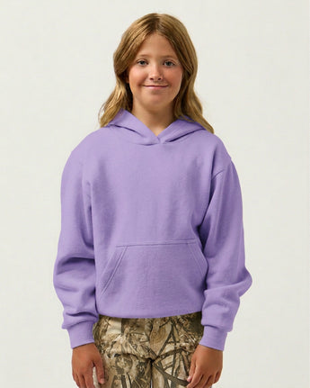 Pretreated Enza 90179 Youth Classic Fleece Hoodie - Orchid