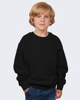 Pretreated Enza 96279 Youth Fleece Crew - Black