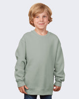 Pretreated Enza 96279 Youth Fleece Crew - Greenstone