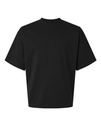Pretreated American Apparel FTEX00 Unisex French Terry Oversized Boxy Top - Black
